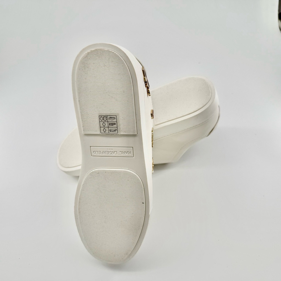 NWOB Karl Lagerfeld Women’s Sneakers White Color - Picture 6 of 8